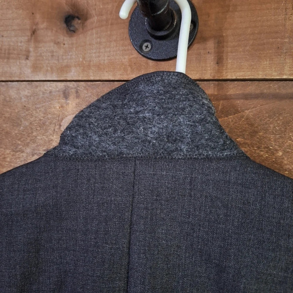 J.Crew 100% Super 100s Wool Dark Grey Coat  SZ 8 - Picture 9 of 9